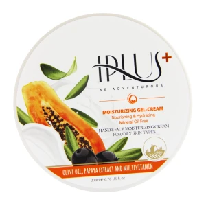 کرم ژل مرطوب کننده روغن زیتون و عصاره پاپایا آی پلاس 200 گرم